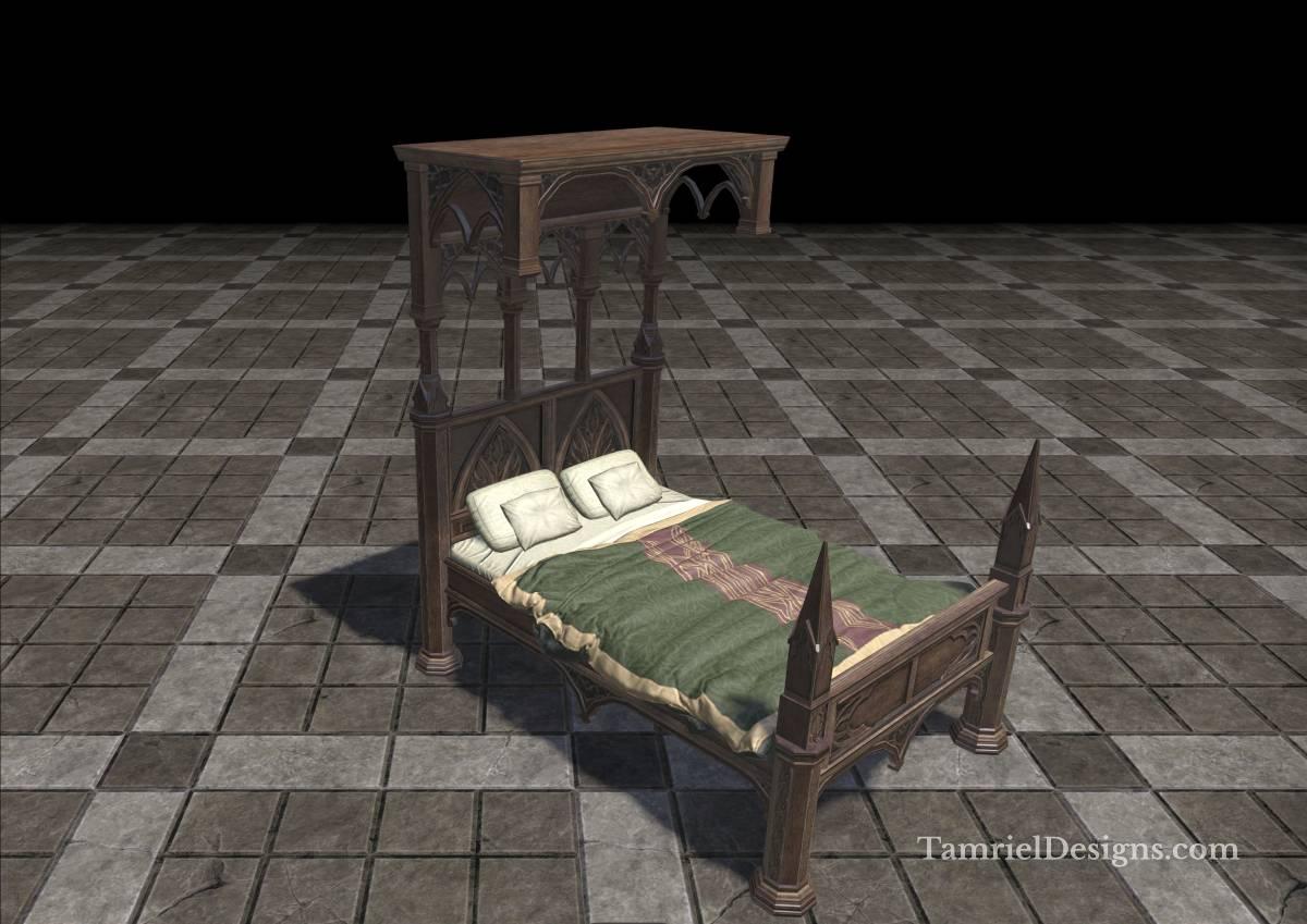 Alinor Bed, Overhang Full - Image 1