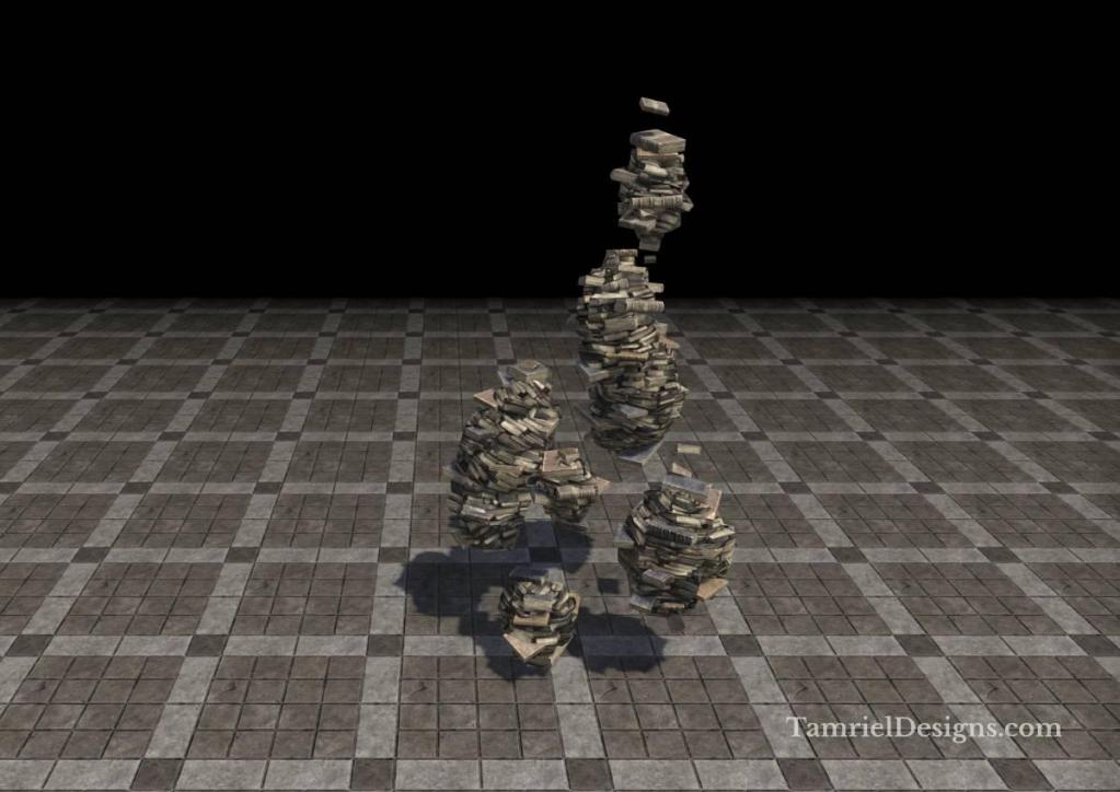 Apocrypha Book Piles, Floating