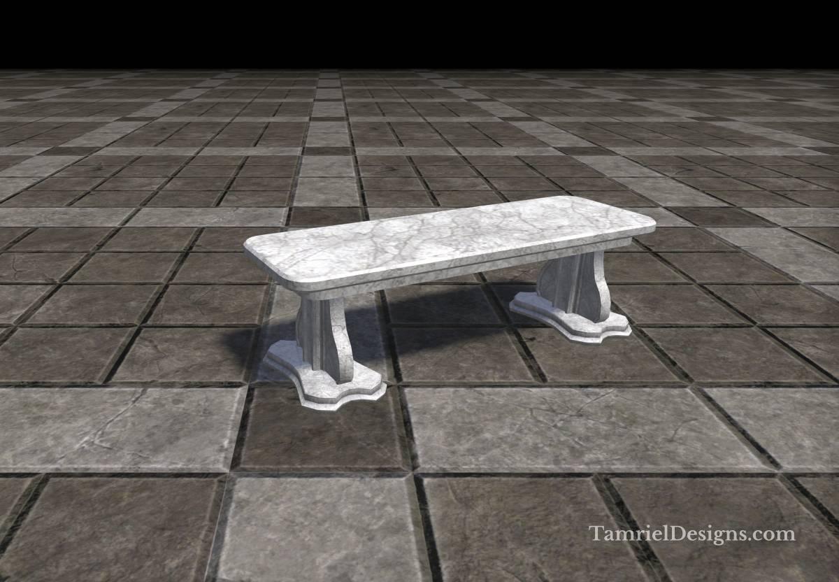 Alinor Bench, Marble - Image 1