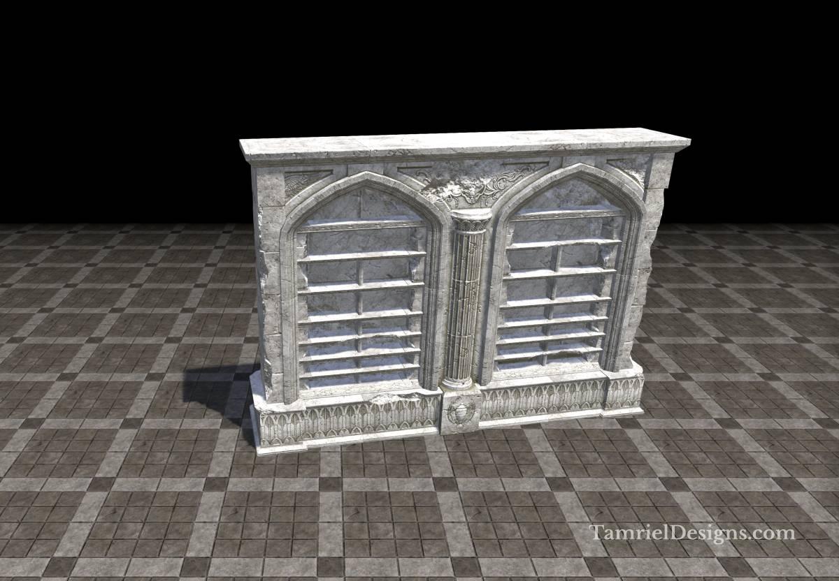 Alinor Bookcase Wall, Timeworn - Image 1