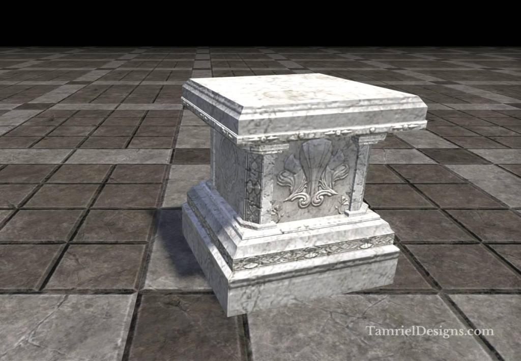Alinor Display Stand, Marble Wide