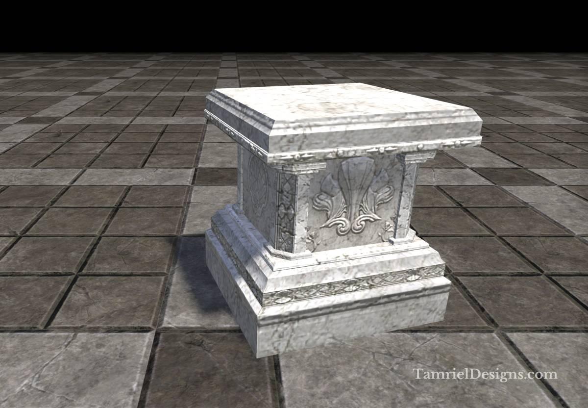 Alinor Display Stand, Marble Wide - Image 1