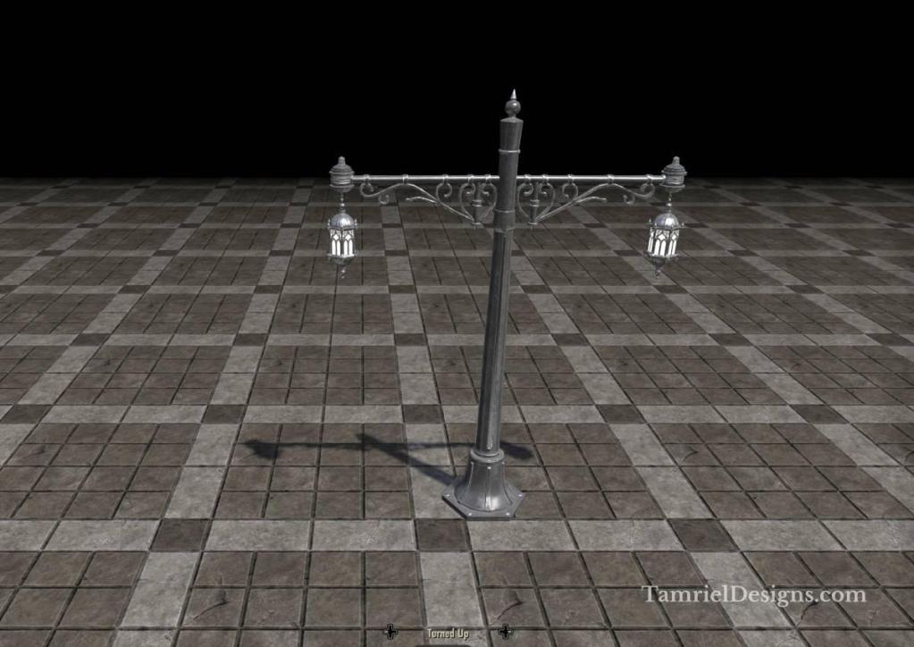 Alinor Streetlight, Paired Wrought Iron