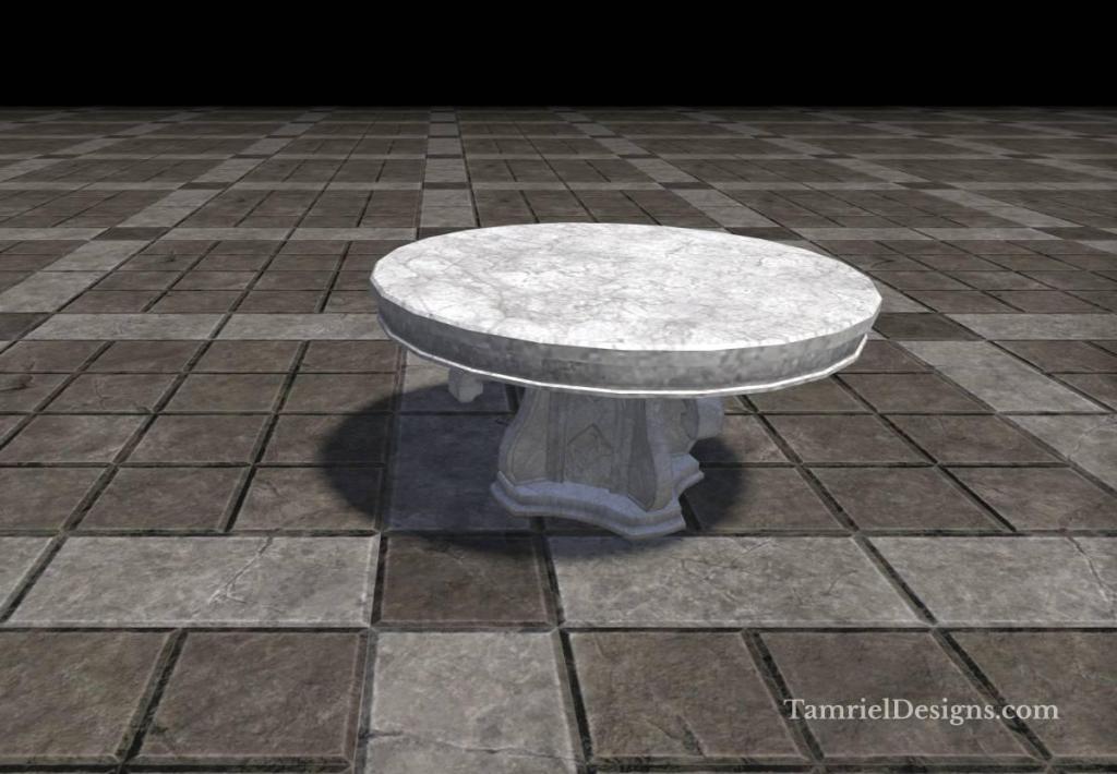 Alinor Table, Round Marble
