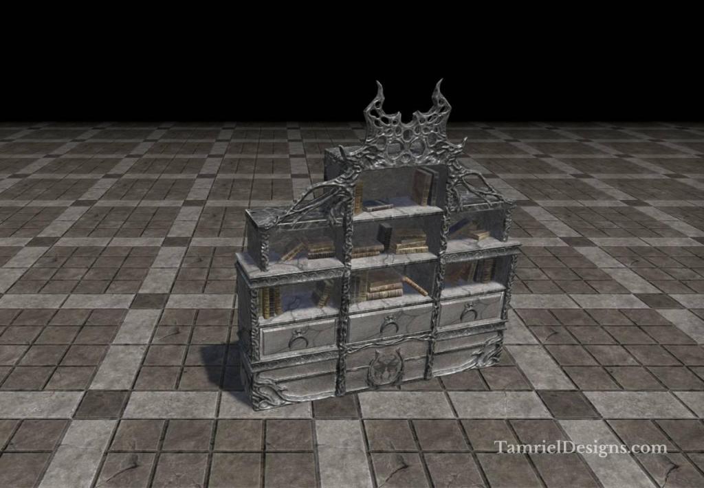 Apocrypha Bookcase, Large Intricate Filled