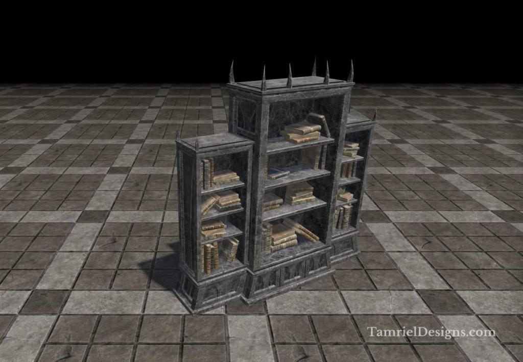 Apocrypha Bookcase, Large Spiked Filled